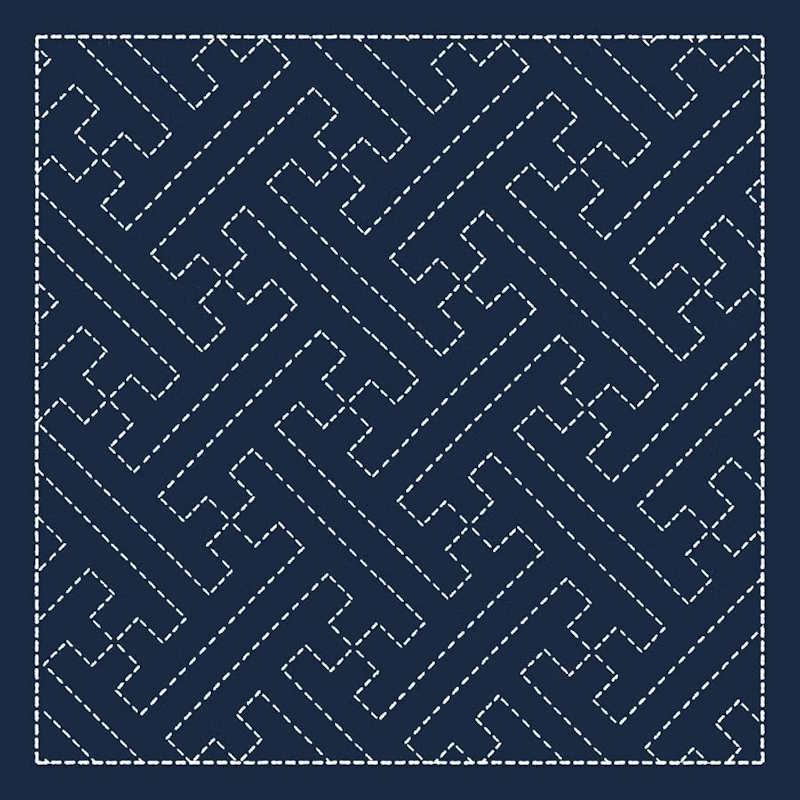 Double Coupon Sashiko - 1A
