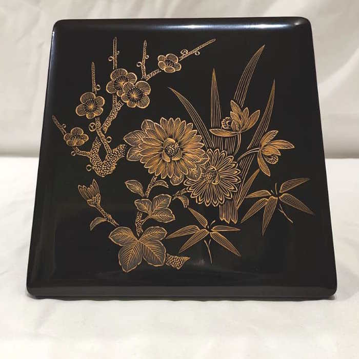 Bento Japonais Jubako avec Caisse Bois / Vintage