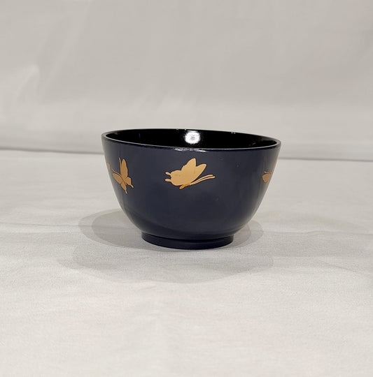 Set Saladier et 5 Bols Laqués / Vintage