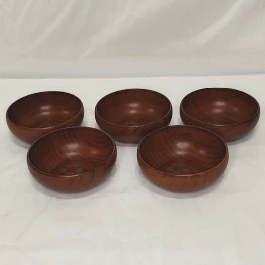 Coffret 5 Coupelles Bois / Vintage