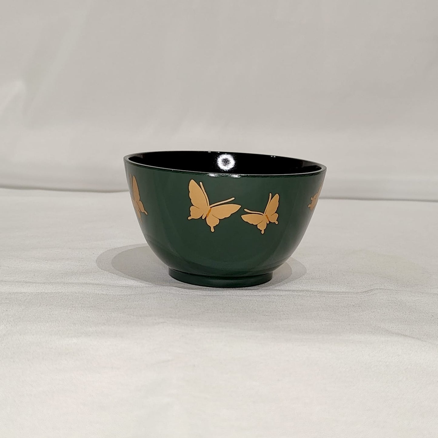 Set Saladier et 5 Bols Laqués / Vintage