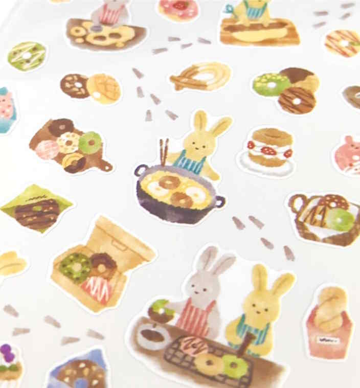 Planche de Stickers - Little Kitchen Bunny