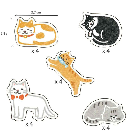 Sachet de Stickers - Chats