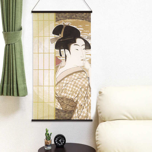 Kakemono Shoji et Jeune Femme