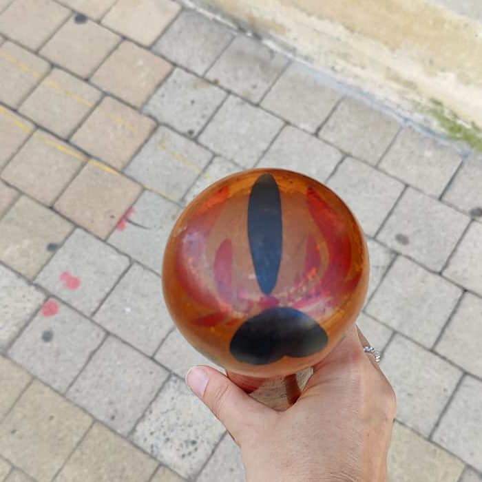 Poupée Kokeshi XL - Fleurie / Vintage