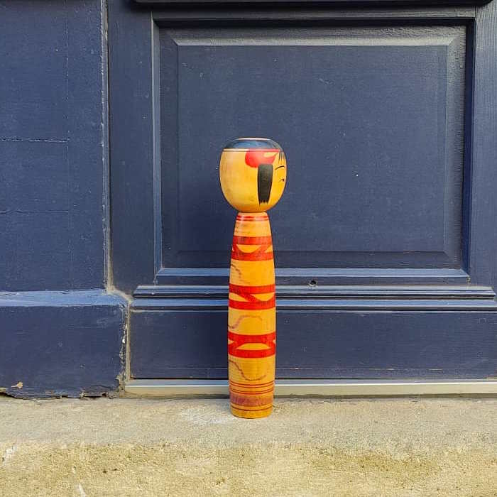 Poupée Kokeshi XL - Vague / Vintage