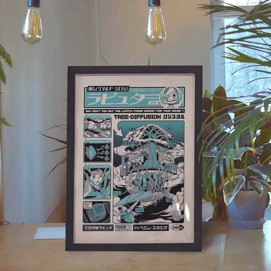 Affiche "Laputa" par Paiheme Studio