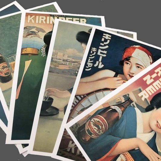 Set de Cartes Postales Kirin / Vintage