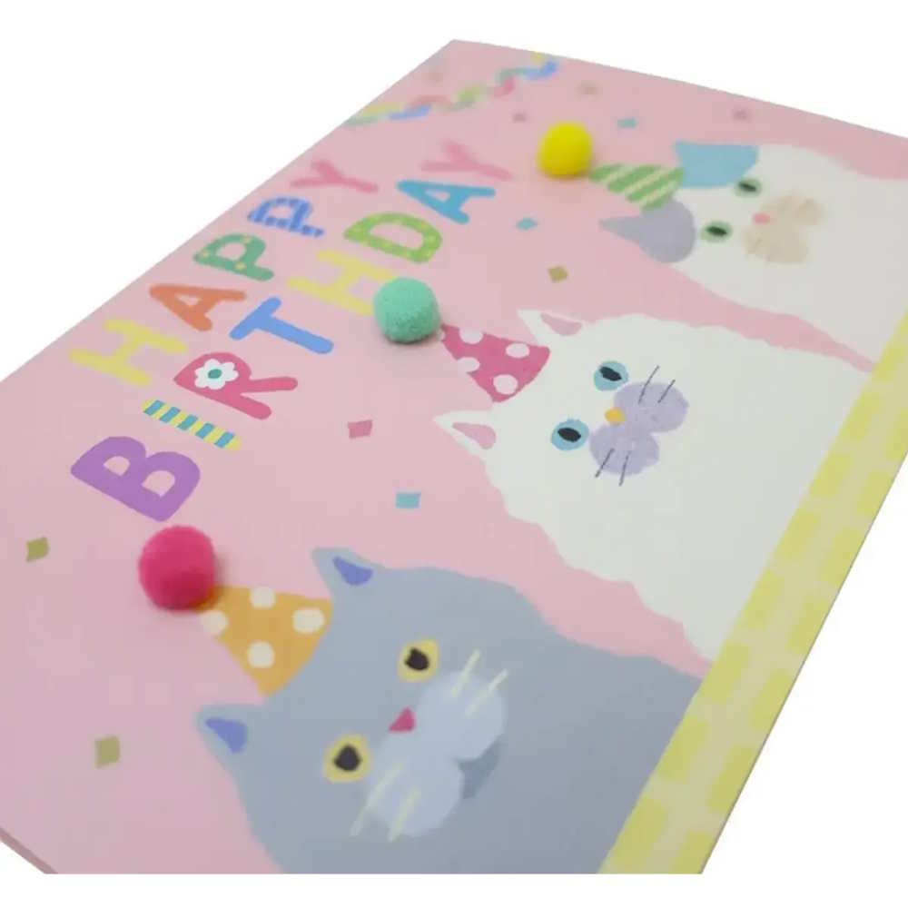 Carte Pop-Up 3 Chats - Anniversaire
