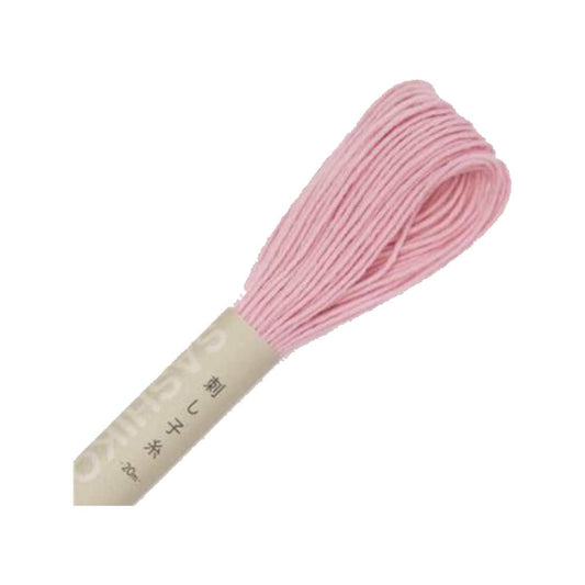 Fil Sashiko Uni Rose Pâle - Col. 14