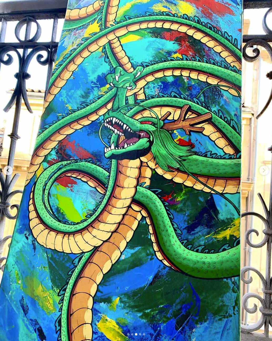 Toile "Shenron" par L'Encre du Fauve