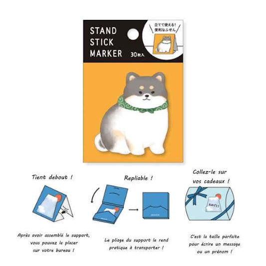 Sticky Notes Butty - Shiba Noir Assis