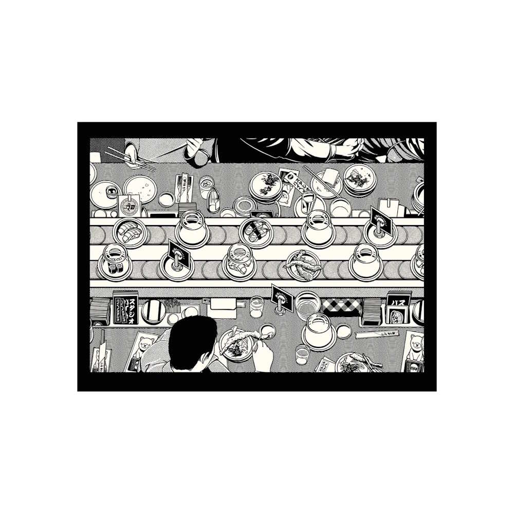 Affiche "Sushi Bar" par Paiheme Studio