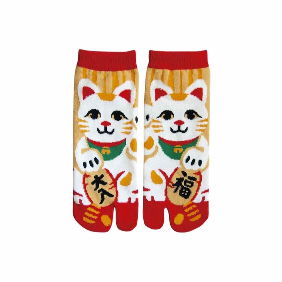 Chaussettes Tabi "Maneki Neko" - Taille 35/39