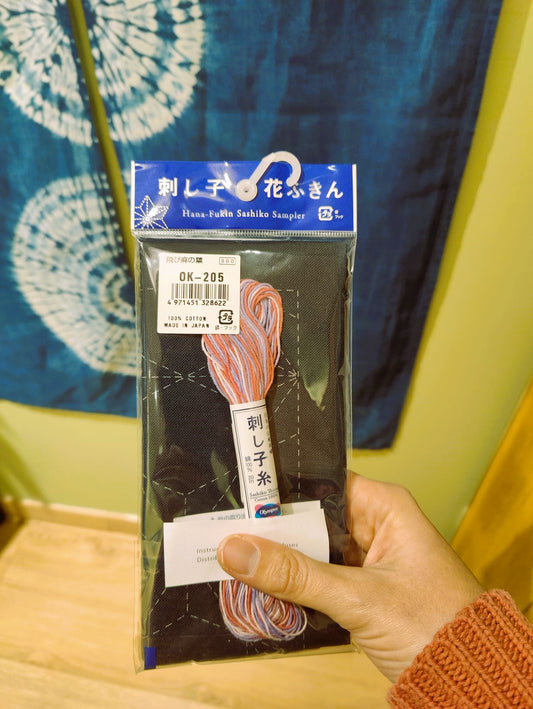 Kit Sashiko Hanafukin Dégradé Violet - Réf. 205