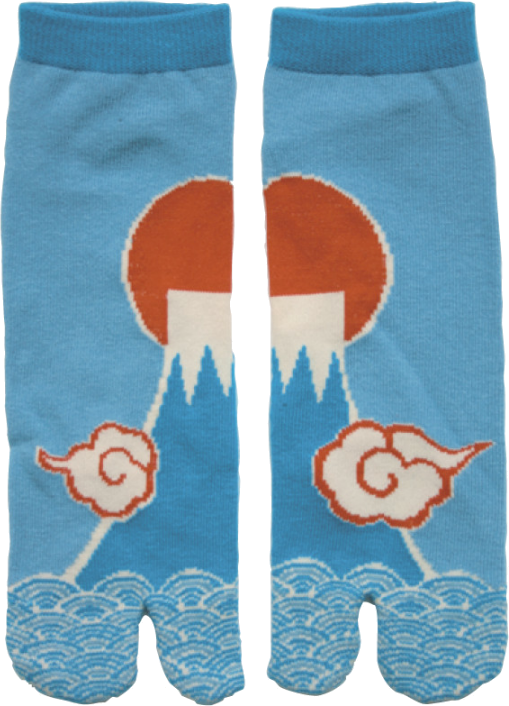 Chaussettes Tabi "Fuji Bleu"