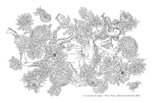 Les Saisons du Japon – Coloriages zen et haïkus