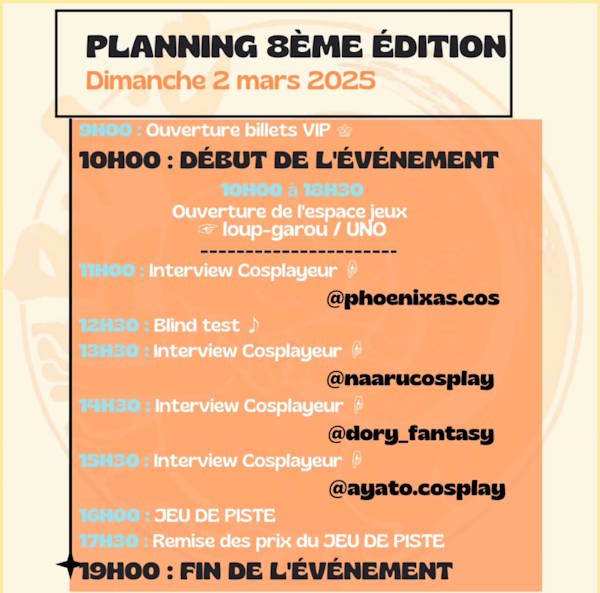 Événement Cosplay