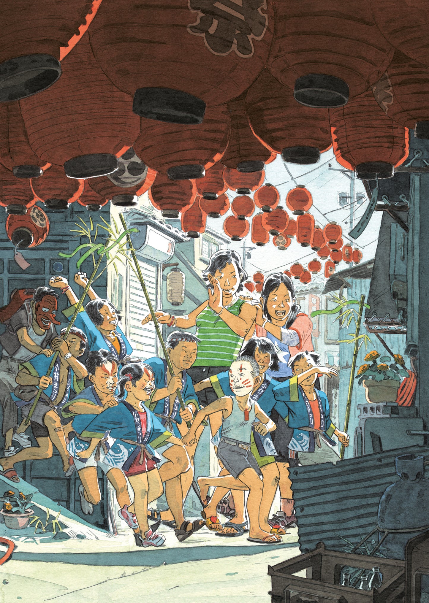 Affiche "Matsuri des Enfants" par Atelier Sento