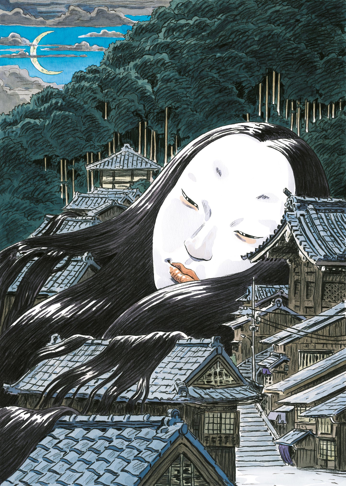 Affiche "Le Fantôme de Kyoto" par Atelier Sento