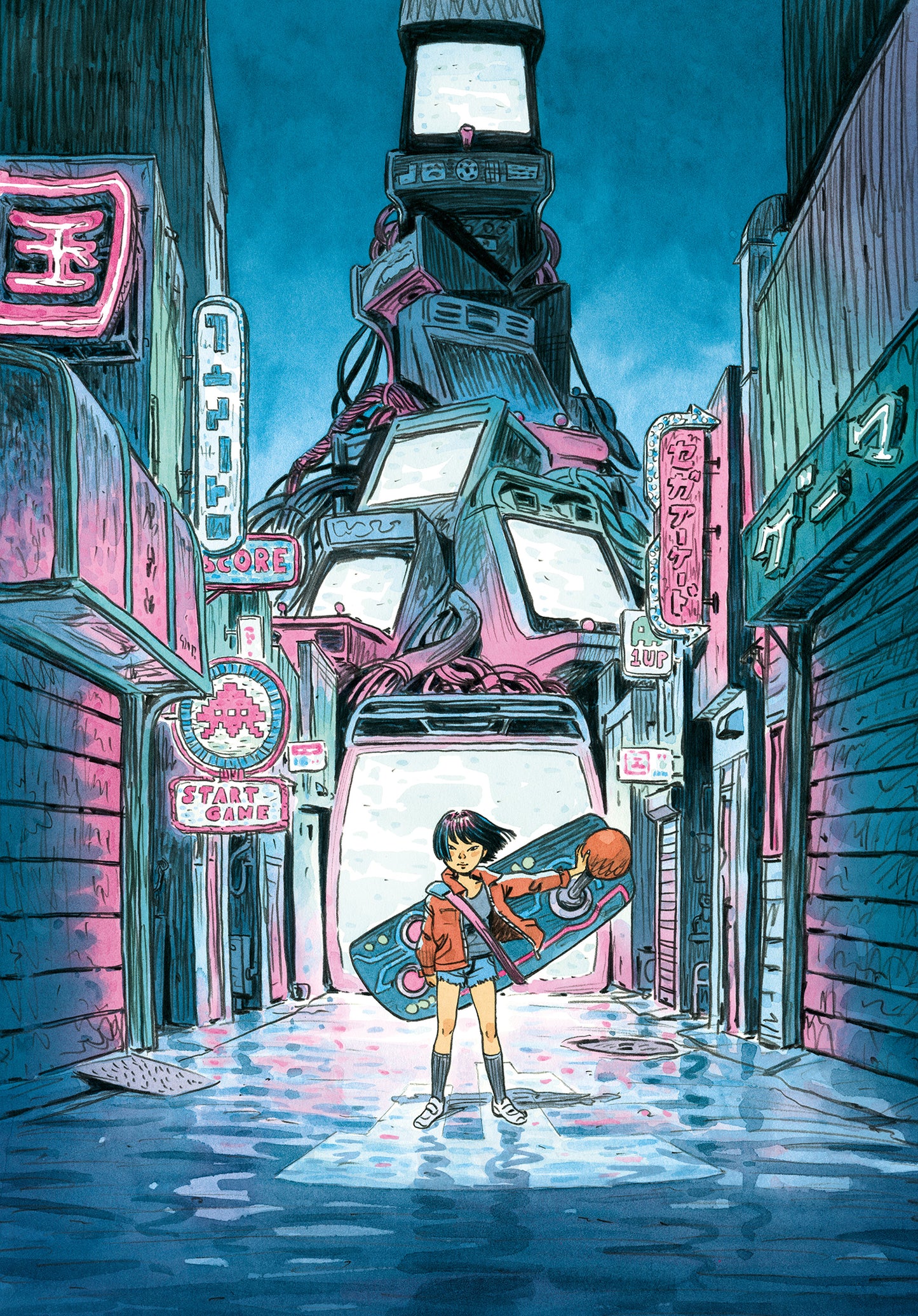 Affiche "Tokyo Arcade" par Atelier Sento