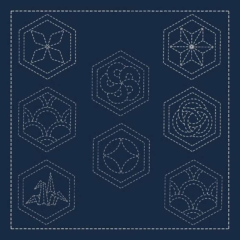 Double Coupon Sashiko - 1A