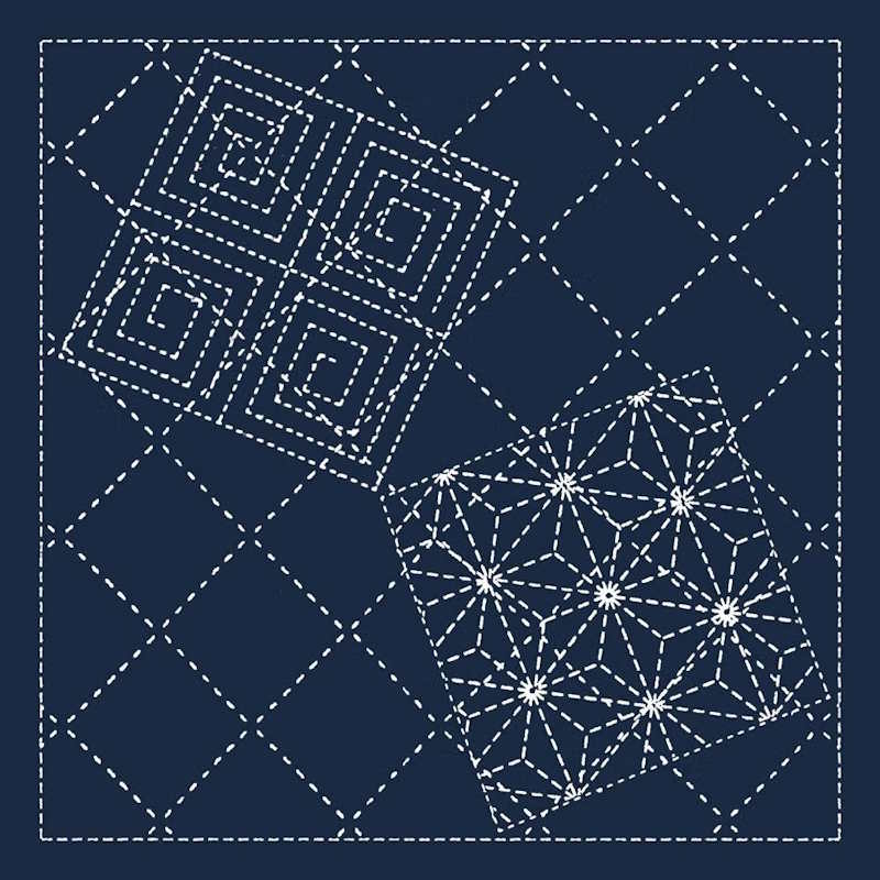 Double Coupon Sashiko - 3A