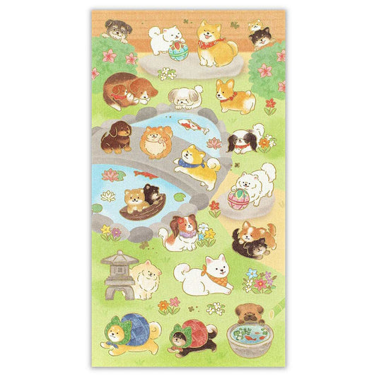Planche de Stickers - Chiens Japonais