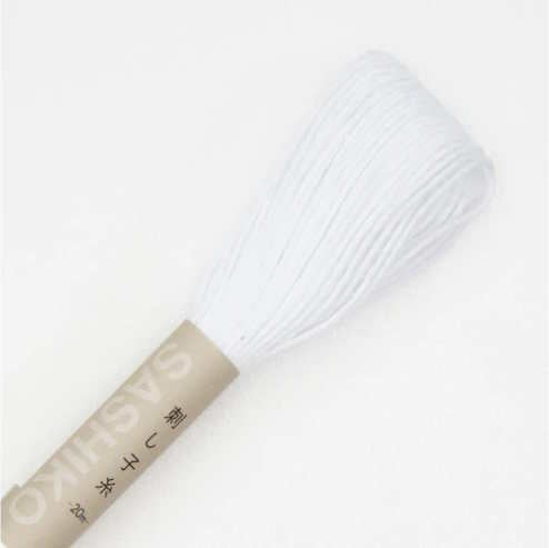 Fil Sashiko Uni Blanc - Col. 01