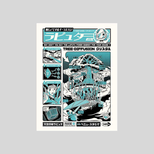 Affiche "Laputa" par Paiheme Studio