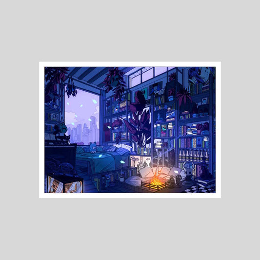 Affiche "LoFi Night" par Paiheme Studio