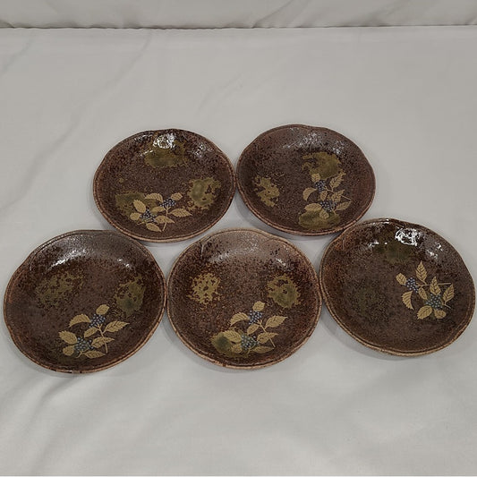 Coffret 5 Assiettes Baies / Vintage