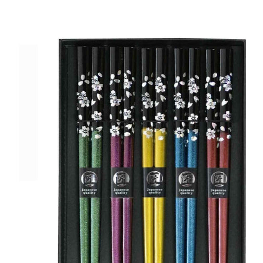 Set de 5 Paires de Baguettes - Shiny