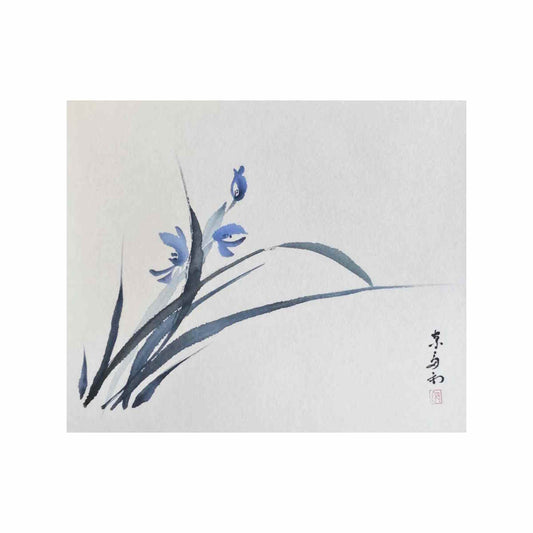 COMPLET -- 13/06/2026 -- Atelier Sumi-e "Orchidée" sur Shikishi