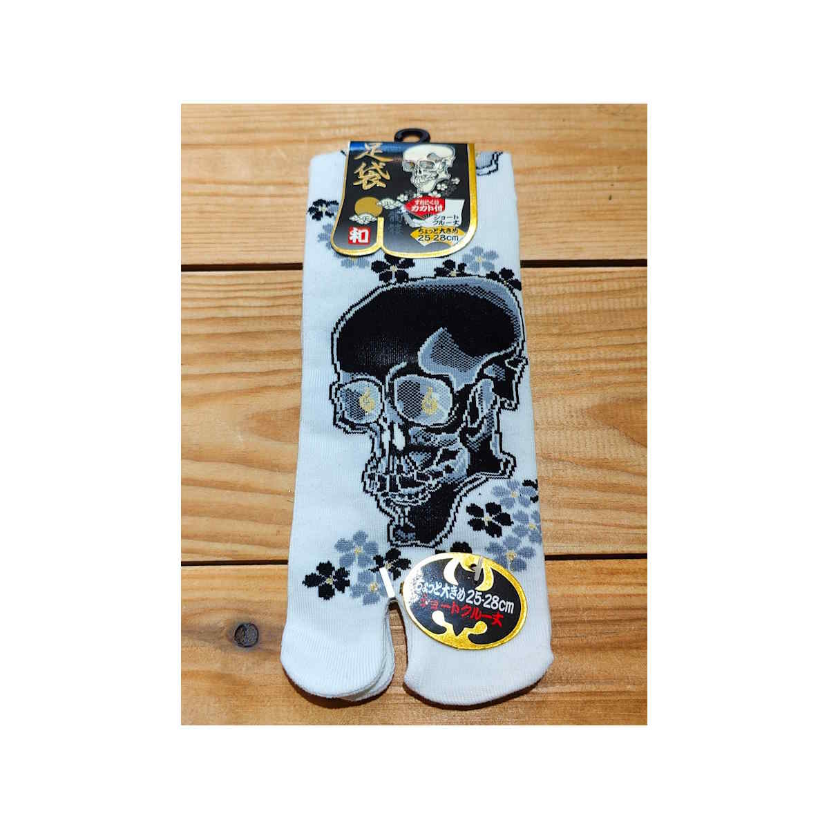 Chaussettes Tabi Hautes "Skull"- Taille 39/44