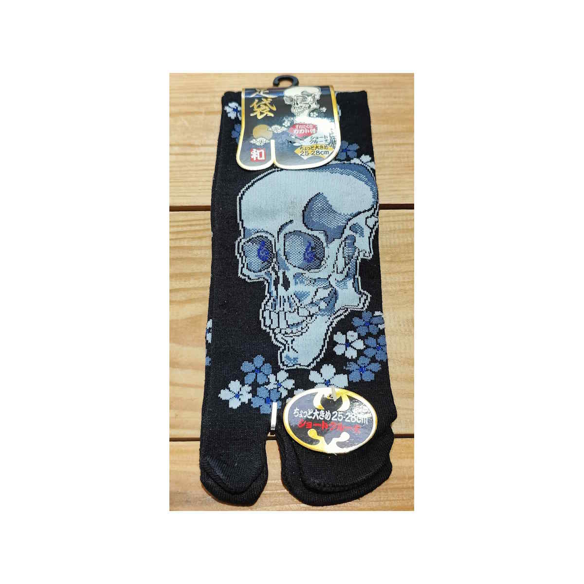 Chaussettes Tabi Hautes "Skull"- Taille 39/44