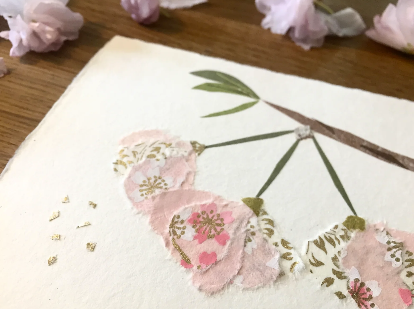 Tableau Sakura Rose - Artisanat Japonais